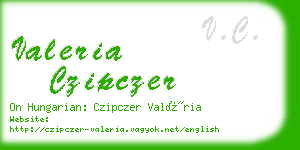 valeria czipczer business card